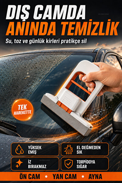 nelerbulurum Ștergător pentru curățarea geamurilor auto |   Mini mop cu stoar...