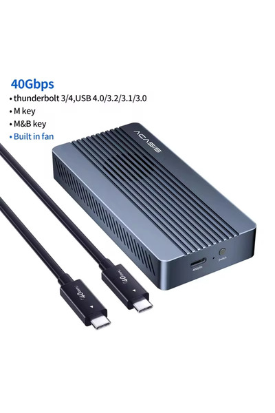 Choice علبة تخزين M.2 NVMe بسرعة 40 جيجابت في الثانية TBU405Pro من Acasis مع ...