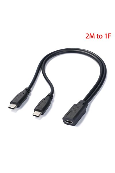 Choice1 كابل USB C مزدوج الوظائف (1 إلى 2) لتمديد وتوصيل الكمبيوتر والهاتف وا...
