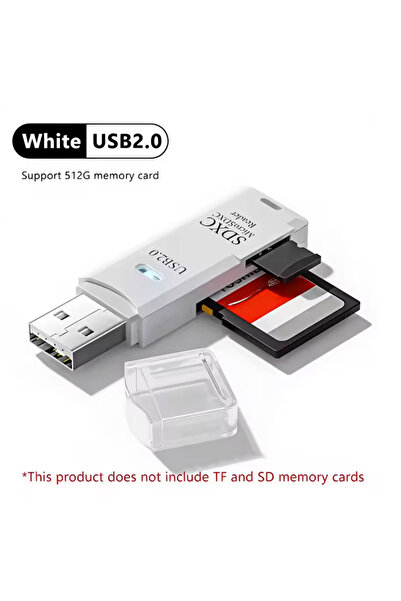 Choice White2.0 2 in 1 USB2.0/3.0 Card Reader Micro TF sd card Reader usb ada...