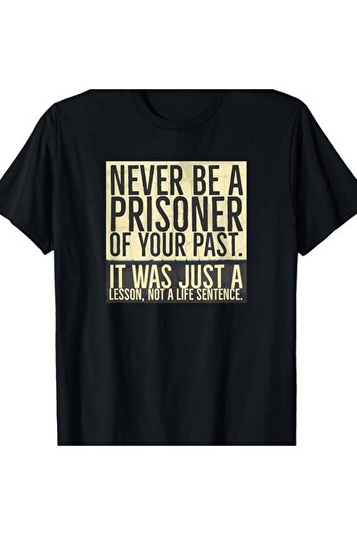 45 BPM Men'S 100% "Never Trapped by the Past" Motivational T-Shirt - Oversize...