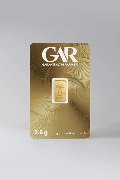 GAR 24 Ayar 2,5 Gram Külçe Altın