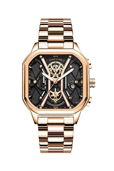 plakmarketi Men’s Analog Quartz Stainless Steel Wristwatch 42mm