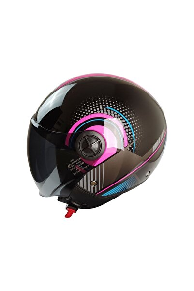 MTS FX-101 Pink Woman Yarım Kask - MotoDede