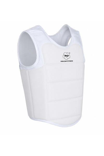 Volcan fitness Martial Arts Chest Guard Protector White – Lightweight Protect...
