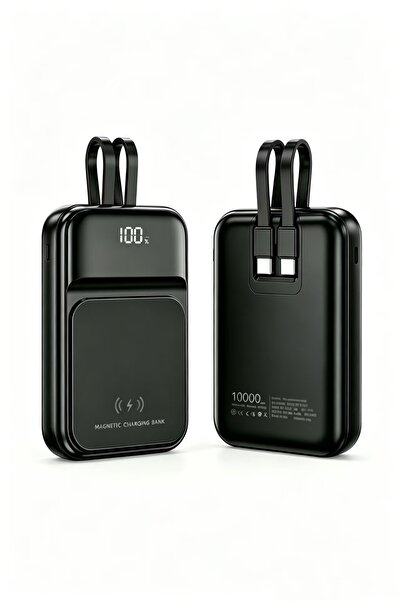 Bleco This 10000mAh high-capacity power bank features a built-in USB-C Lightn...