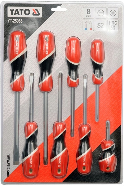yato Set de 8 șurubelnițe în blister YT-25966