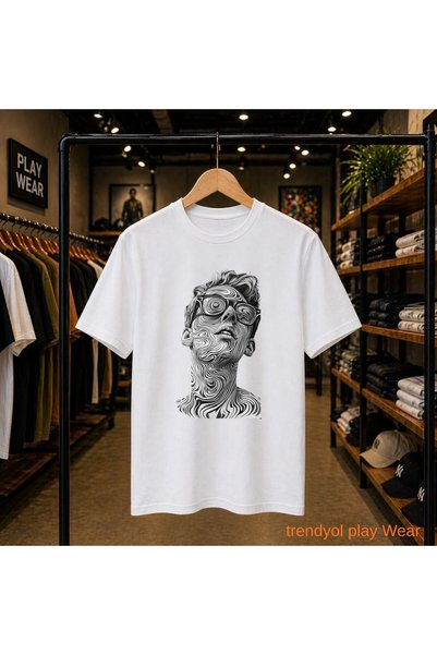 playwear T-shirt sa šarenim naočarima i lica, 100% pamuk, širok kroj, regular...