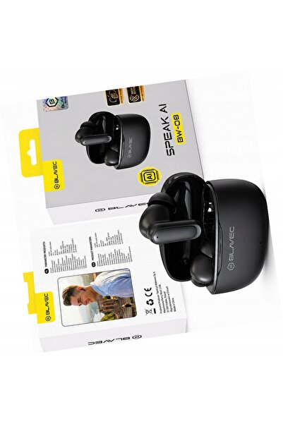 Blavec Căști TWS BW-08 traducător AI negre în timp real pentru Realme 9 Pro +