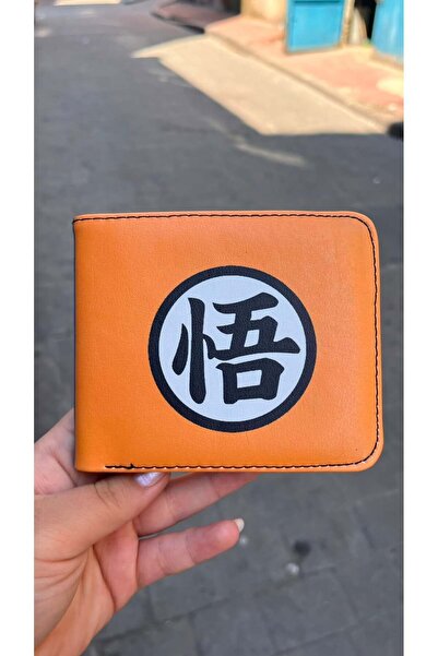 Köstebek Orange Anime Dragon Ball Z Goku Men's Wallet