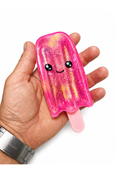 Squishy Играчка във формата на сладолед, с брокат, антистрес, бавно надигаща ...