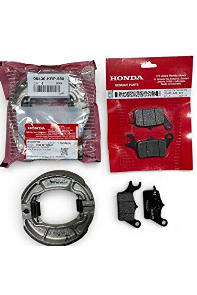 MOTOSOR HONDA DİO - ACTİVA 125 ORJİNAL FREN BALATA TAKIMI ÖN BALATA + ARKA BA...