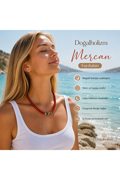 doğaltaşboncukişleri MERCAN KOLYE