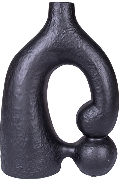 Herdekora Decorative Ceramic Vase Venus Black 21X31 Cm.