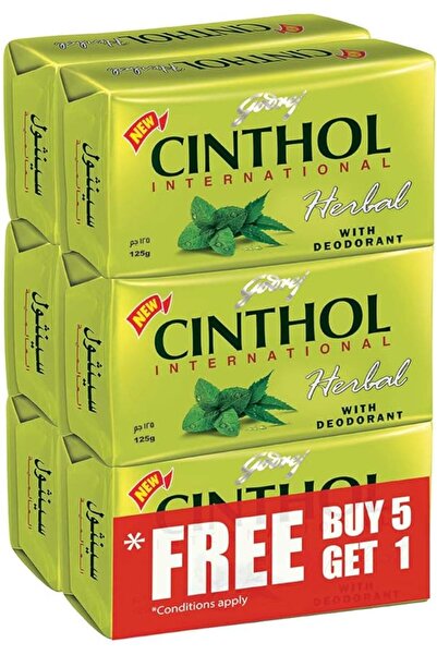Cinthol Godrej Bar Soap 99.9% Germ Protection Herbal (With Deodarant) 125g-(P...