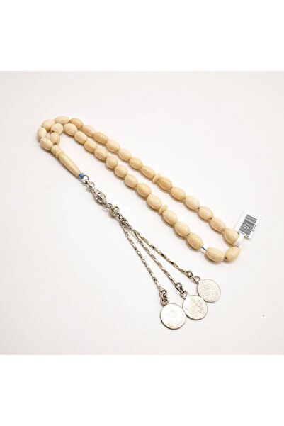 Generic Nab Alfil Rosary 33 Beads 8x12mm Creamy Ivory Prayer Beads Tasbih 34....