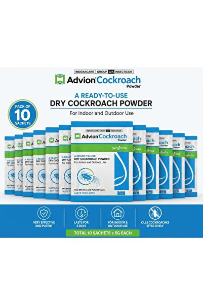Syngenta Advion Advion Cockroach Powder 5g – Ready-to-Use Dry Cockroach Kille...