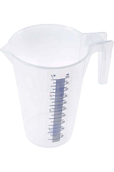 Duravel 1 Liter Plastic Measuring Jug with Handle and Spout