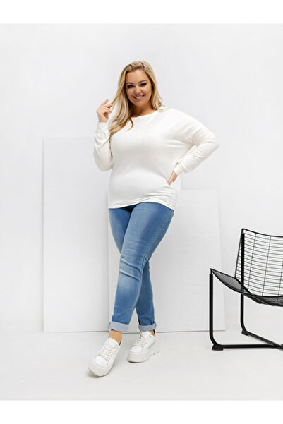 Relevance Women's Blouse, RELEVANCE, Mikromodal, Long Sleeve, Ecru, model RV-...