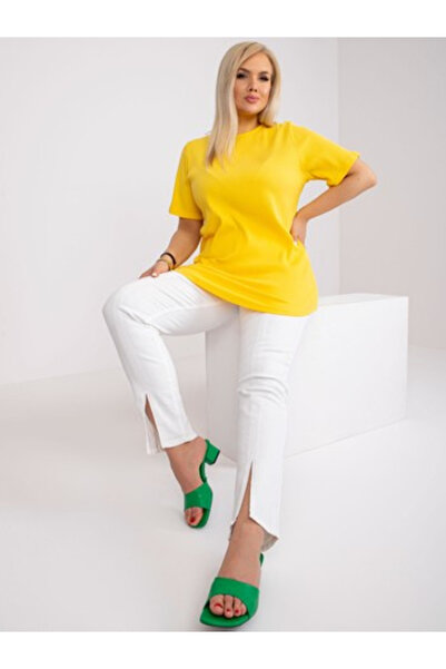 Basic Feel Good Bluza Dama, BASIC FEEL GOOD, Bumbac, Maneca scurta, Galben, m...