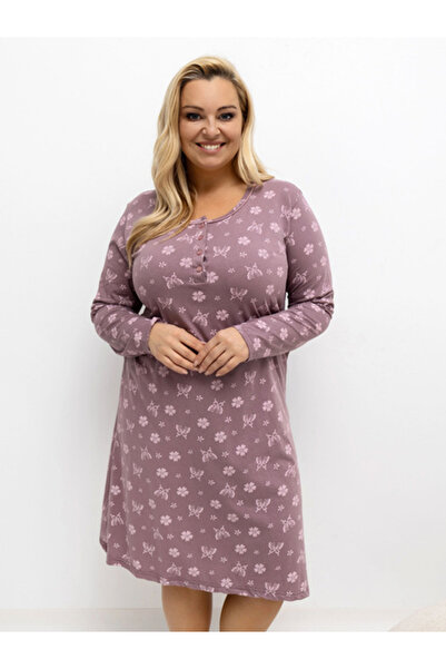Forever Pink Camasa de Noapte Dama Maneca lunga, Decolteu rotund, Forever Pin...