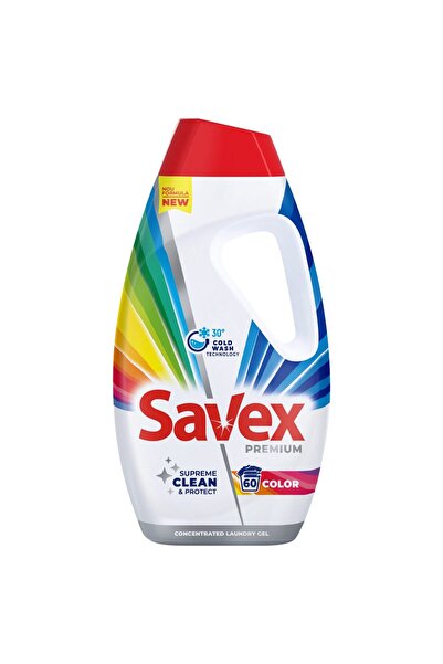 SAVEX Υγρό απορρυπαντικό, Savex, 2.7 λίτρα, για χρωματιστά ρούχα, 60 πλύσεις