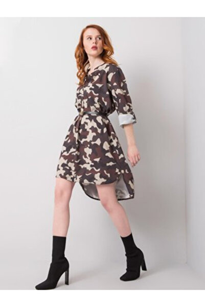 Italy Moda Rochie Dama, ITALY MODA, Poliester, Maneca lunga, Bej, model DHJ-S...