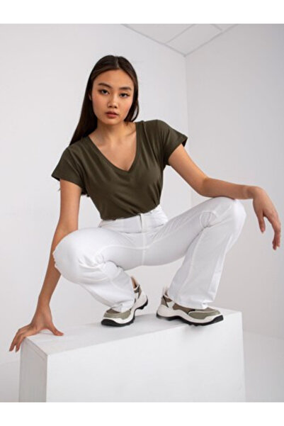 Basic Feel Good Tricou de damă, BASIC FEEL GOOD, Bumbac, Mânecă scurtă, Kaki,...