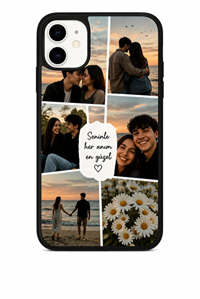 Genel Markalar İphone 11 Kılıf Kişiye Özel Fotoğraf Kolaj Baskılı Telefon Kıl...