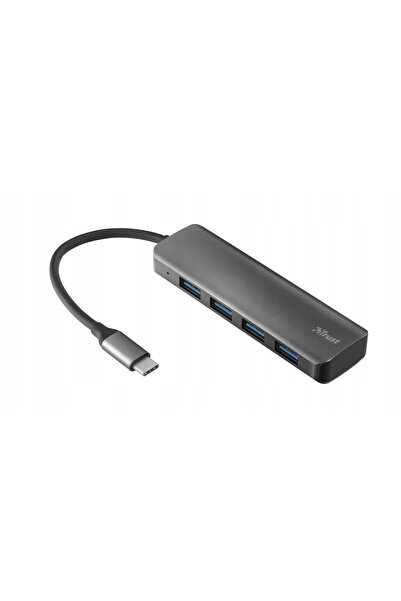 Trust Hub USB-C cu 4 porturi USB-A 3.2 pentru PC, Laptop, MacBook