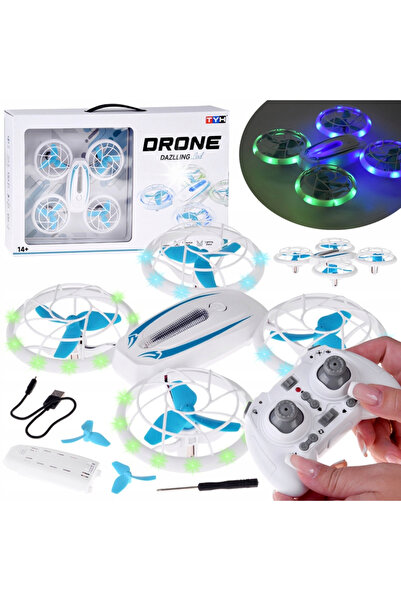 Jokomisiada Dronă Quadcopter cu LED, iluminare spectaculoasă, super acrobații...