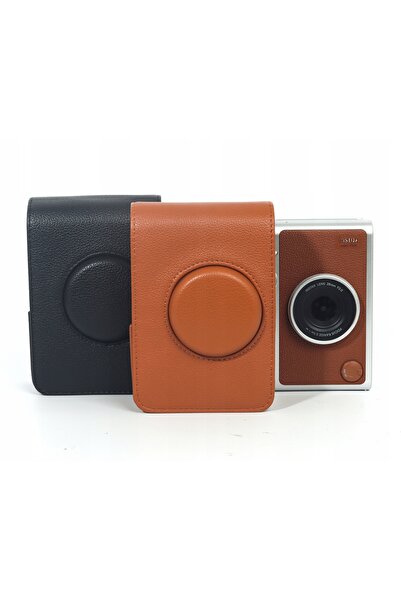 LoveInstant Husă de protecție și transport pentru FujiFilm INSTAX Mini EVO, Maro