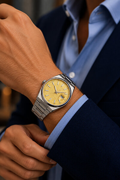 S.POLO Men's Wristwatch with Calendar Display + Bracelet as a Gift