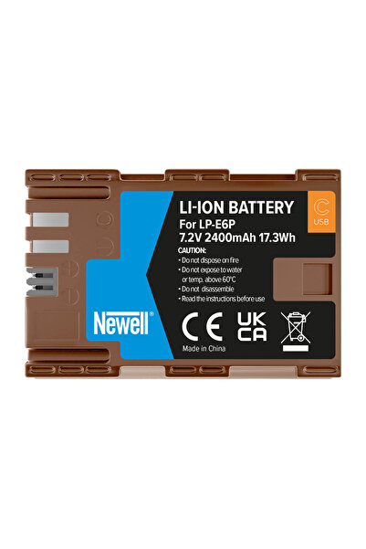 Newell Baterie reîncărcabilă LP-E6P pentru Canon 5D 6D 7D R5 R6 R7 XC10 XC15 ...