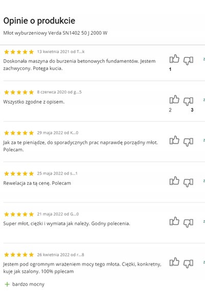 VERDA Ciocan demolator cu percuție, hexagonal, pentru ciocănit beton, puterni...