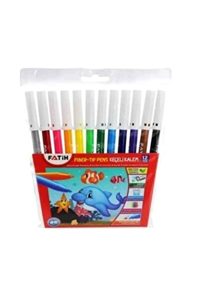 FATİH KALEM Fatih Felt Tip Pens 12-Pack Felt Tip Paint Pens