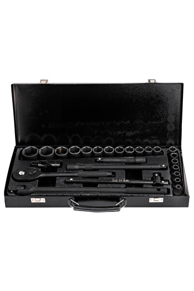 ROCKFORCE Set de chei tubulare și chei de impact cu clichet, 1/2 ", 26 piese,...