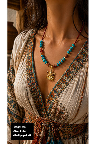 HER ŞEY NOTA www.herseynota.com Natural Stone Turquoise and Agate Stone Ganes...