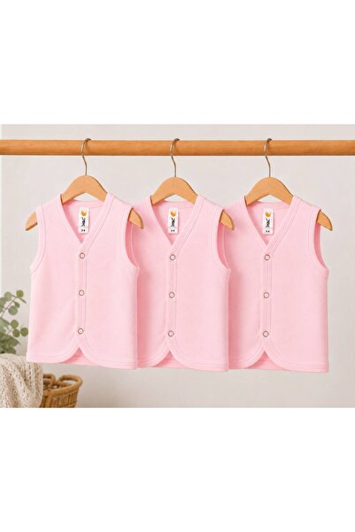 H&C COOLBOY H&C 100% Cotton 3-Piece Baby Vest with Snap Fasteners Sleeveless ...