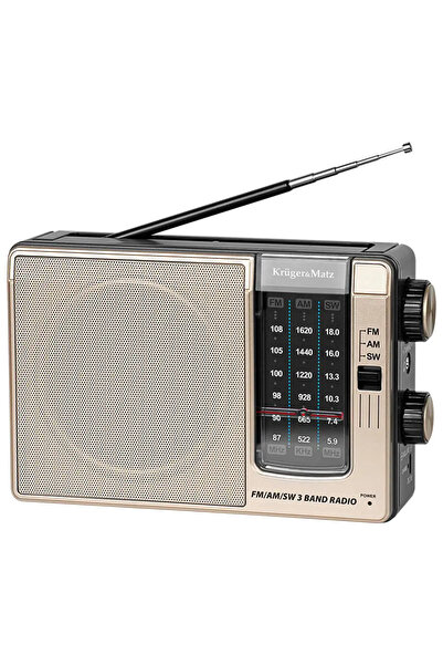 OEM Portable analog radio AM / FM / SW 3W 205x63.2x130mm Kruger&atz KM0830