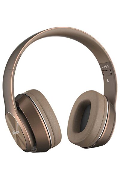 Generic L350 Bluetooth Over-Ear Headphones Brown