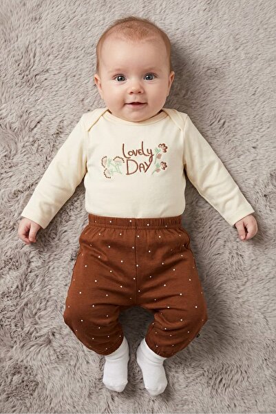 Popees Toddlers Girl 2Pcs Embroidered Top And Pants Set, Multicolor