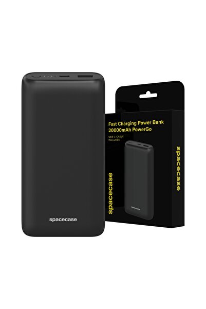 spacecase POWERBANK RAPID 20000 MAH, 2x USB, USB-C PD 20W, QC 3.0 + CABLU