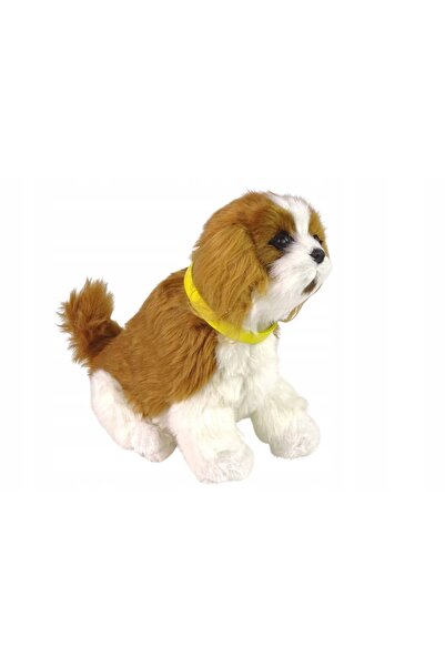LeanToys Câine interactiv Cavalier de pluș care face sunete