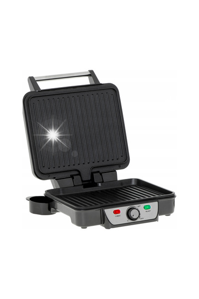 MESKO Grătar electric de masă 180 de grade XL puternic mare 2500W spatulă tav...