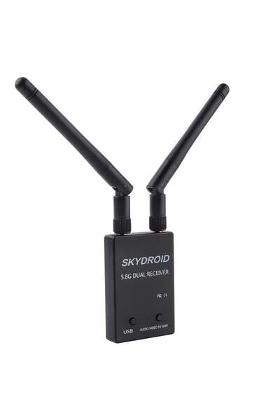 5.8G UVC OTG Çift Antenli 150 Kanal FPV Görüntü ve Ses Alıcısı - Android telefonlar ve tabletler ile uyumlu