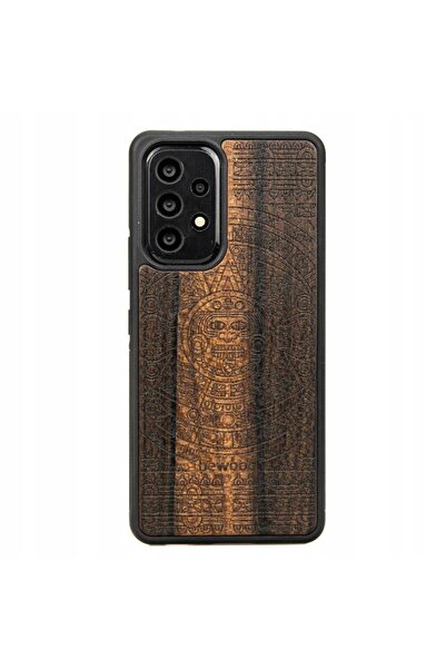 BewooDesign Husă din lemn pentru Samsung Galaxy A73 5G AZTEC CALENDAR ZIRICOTE