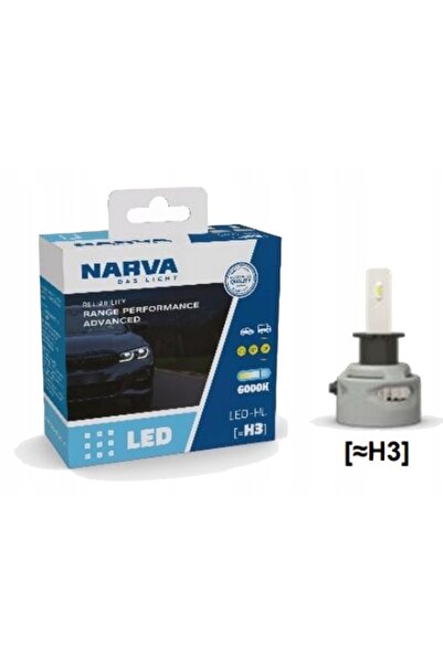 narvara Becuri LED H3 RPA NARVA RANGE POWER ADVANCED 6000K 12V/24V