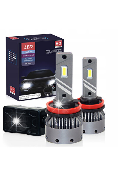 HQ Automotive Bec LED H8 12V 24V 12000LM Puternic 90W CANBUS 6000K