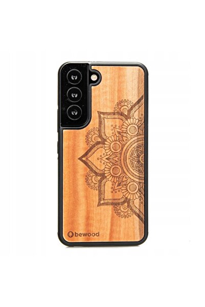 BewooDesign Husă din lemn pentru Samsung Galaxy S22 MANDALA JABŁOŃ
